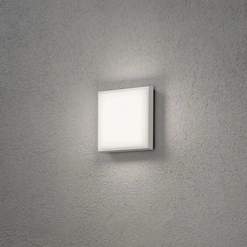 Cesena Væglampe Firkantet LED 10W 230-240V IP54 Hvid Konstsmide