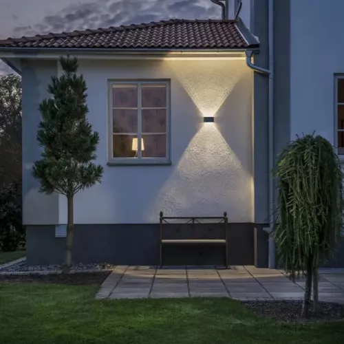 Chieri Væglampe LED 8W 230V IP54 Mørkegrå Konstsmide