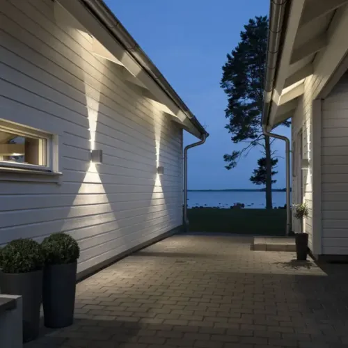 Cremona Væglampe LED 2x3W 230-240V IP54 Grå Konstsmide
