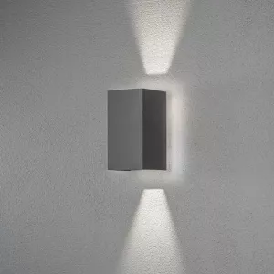 Cremona Vägglykta LED 3x3W 230-240V IP54 Mörkgrå Konstsmide