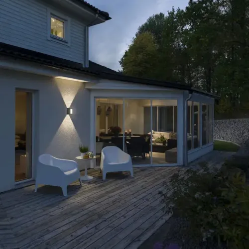 Cremona Væglampe LED 4x3W 230-240V IP54 Mørkegrå Konstsmide