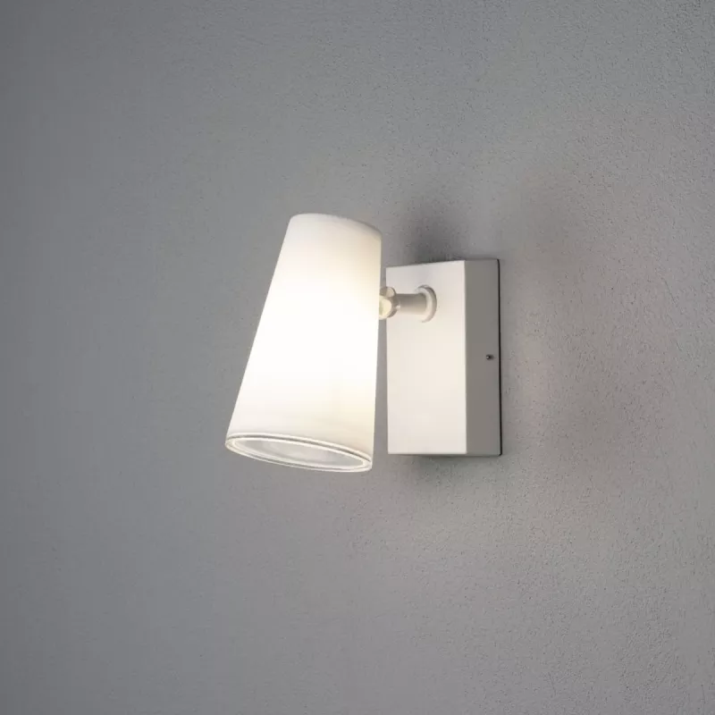 Fano Væglampe E27 230-240V IP54 Hvid Konstsmide