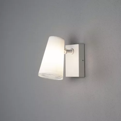 Fano Væglampe E27 230-240V IP54 Hvid Konstsmide