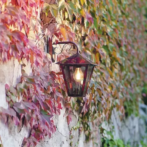 Fenix Wall Light Down E27 230-240V IP23 Copper Konstsmide
