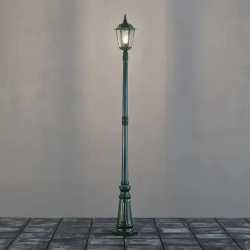 Firenze Stolpelampe Inklusive Stolpe E27 210cm 230-240V IP43 Grøn Konstsmide