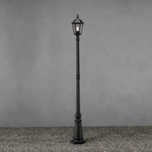 Firenze Stolpelampe Inklusive Stolpe E27 210cm 230-240V IP43 Sort Konstsmide