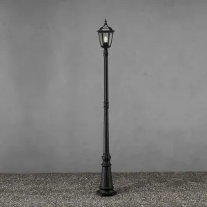 Firenze Stolpelampe Inklusive Stolpe E27 210cm 230-240V IP43 Sort Konstsmide