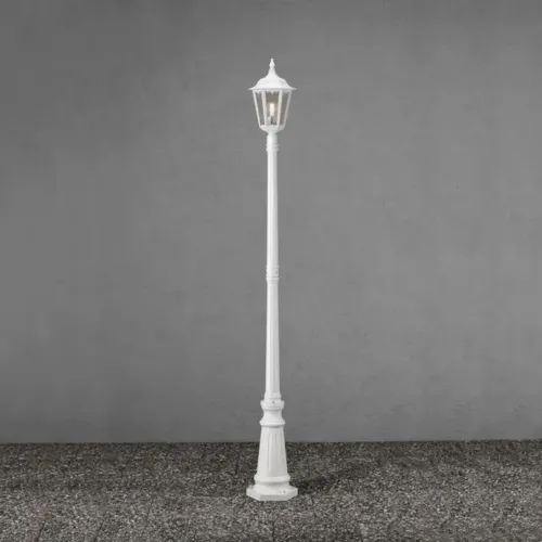 Firenze Stolpelampe Inklusive Stolpe E27 210cm 230-240V IP43 Hvid Konstsmide