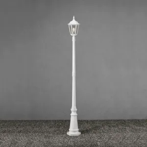 Firenze Stolpelampe Inklusive Stolpe E27 210cm 230-240V IP43 Hvid Konstsmide