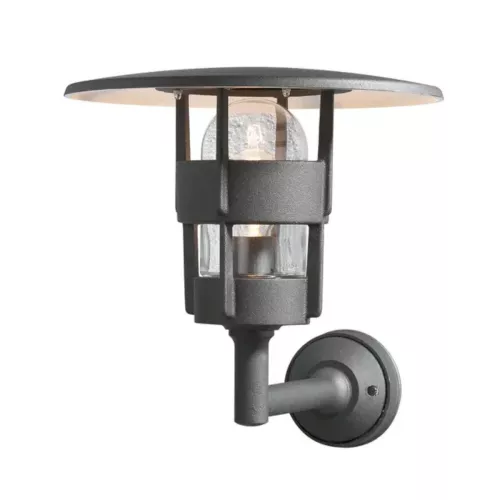 Freja Væglampe Up E27 230-240V IP23 Sort Konstsmide