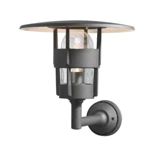 Freja Væglampe Up E27 230-240V IP23 Sort Konstsmide