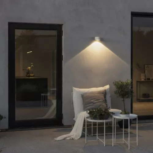 Gela Væglampe LED Down 6W 230-240V IP54 Hvid Konstsmide