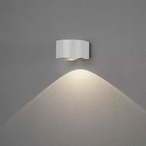 Gela Vägglykta LED Ned 6W 230-240V IP54 Vit Konstsmide