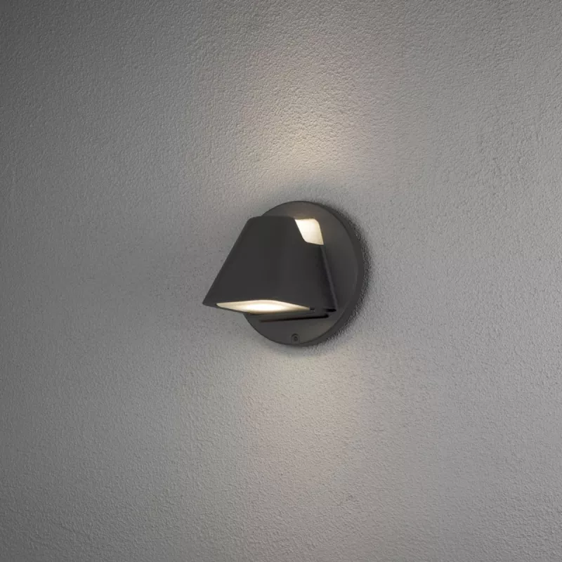 Hild Væglampe LED 2x5W 230V IP44 Sort Konstsmide