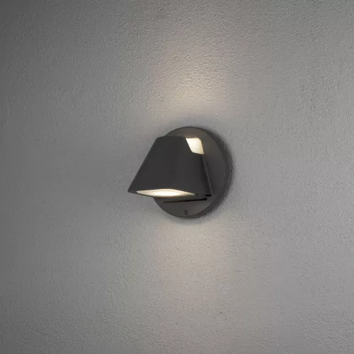 Hild Væglampe LED 2x5W 230V IP44 Sort Konstsmide