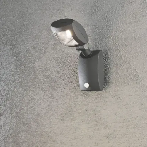Latina Væglampe LED 3W 230-240V IP54 Mørkegrå Konstsmide