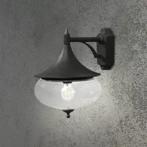 Libra Wall Light E27 230-240V IP23 Black Konstsmide