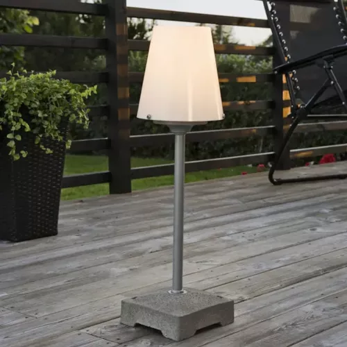 Lucca Lounge Lav E27 230-240V IP44 Grå Konstsmide