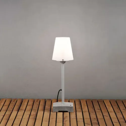 Lucca Lounge Lav E27 230-240V IP44 Grå Konstsmide
