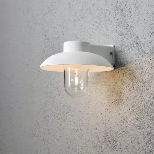 Mani Væglampe E27 230-240V IP44 Hvid Konstsmide