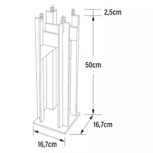 Markfäste Galvanize 50cm Konstsmide