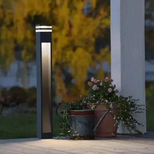 Massa Trädgårdsstolpe LED 8W 230-240V IP54 Mörkgrå Konstsmide