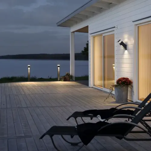 Massa Vägglykta LED 8W 230-240V IP54 Mörkgrå Konstsmide