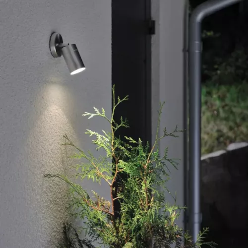 Modena Væglampe GU10 230-240V IP44 Rustfrit Stål Konstsmide