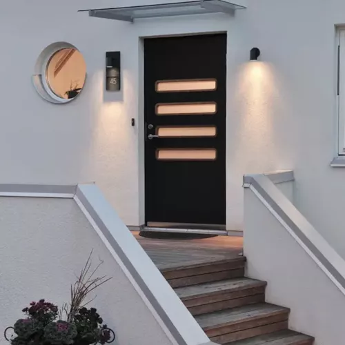 Modena Væglampe GU10 41cm 230-240V IP44 Sort Konstsmide
