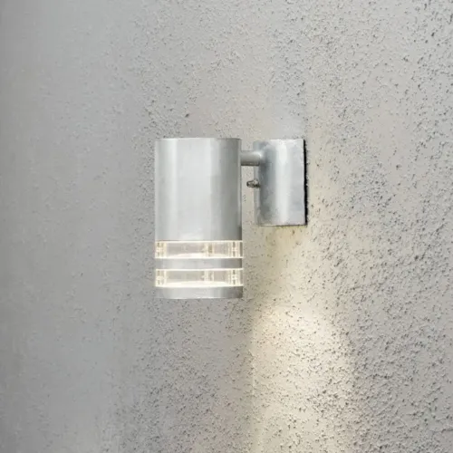 Modena Væglampe Nedad GU10 230-240V IP44 15,5cm Galvaniseret Transparent Konstsmide
