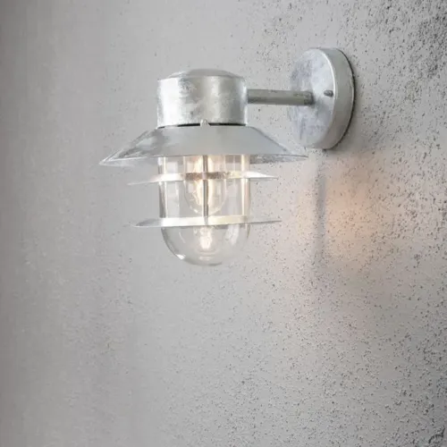 Modena Væglampe Nedad E27 230-240V IP44 Galvaniseret Konstsmide