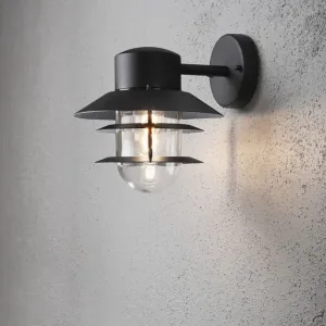 Modena Wall Light Down E27 230-240V IP44 Black Konstsmide