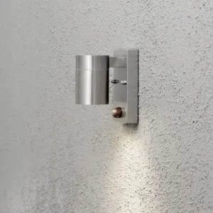 Modena Væglampe Nedad Med Bevægelsessensor PIR GU10 230-240V IP44 Rustfri Konstsmide