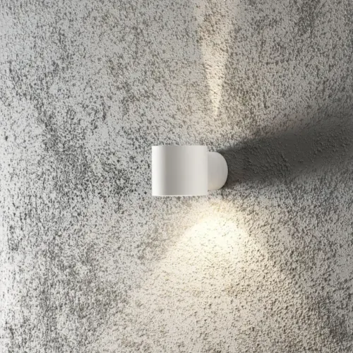 Modena Væglampe Rund G9 230-240V IP44 Hvid Konstsmide