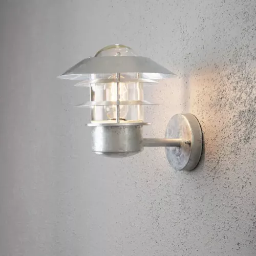 Modena Væglampe E27 230-240V IP44 24 cm Galvaniseret Konstsmide