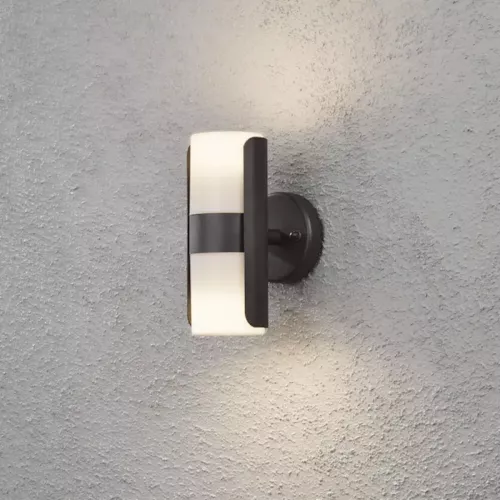 Modena Væglampe Op/Ned GU10 19,5cm 230-240V IP44 Sort Konstsmide