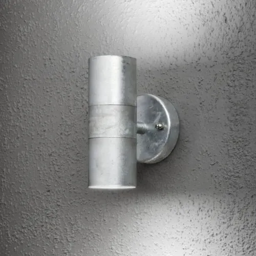 Modena Væglampe Op/Ned GU10 230-240V IP44 Galvaniseret Konstsmide