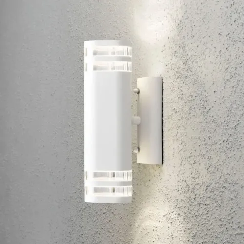 Modena Væglampe Up/Down GU10 230-240V IP44 Hvid Transparent Konstsmide