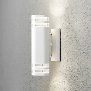 Modena Væglampe Up/Down GU10 230-240V IP44 Hvid Transparent Konstsmide