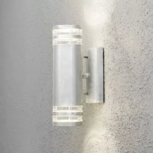Modena Væglampe Op/Ned GU10 30cm 230-240V IP44 Galvaniseret Konstsmide