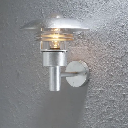 Modena Væglampe Op Stor E27 230-240V IP44 Galvaniseret Konstsmide
