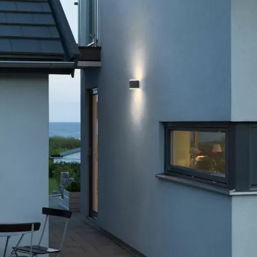 Monza Væglampe LED 2x6W 230-240V IP54 Mørkegrå Konstsmide