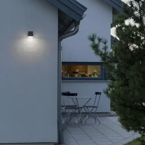 Monza Væglampe LED 6W 230-240V IP54 Mørkegrå Konstsmide