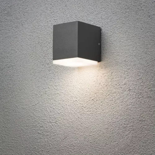 Monza Væglampe LED 6W 230-240V IP54 Mørkegrå Konstsmide