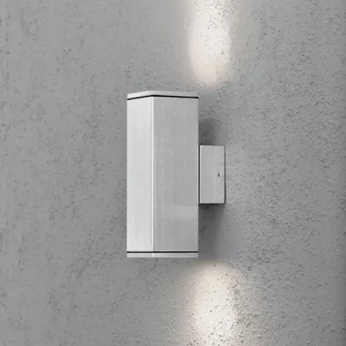 Monza Væglampe Nedad GU10 2x35W 230-240V IP44 Anodiseret Konstsmide