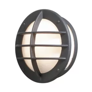 Oden Vägglykta E27 230-240V IP23 Svart Konstsmide