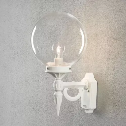 Orion Wall Light E27 230-240V IP23 White Konstsmide