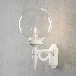 Orion Wall Light E27 230-240V IP23 White Konstsmide