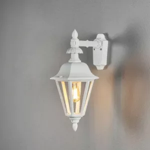 Pallas Wall Light Down E27 230-240V IP23 White Konstsmide