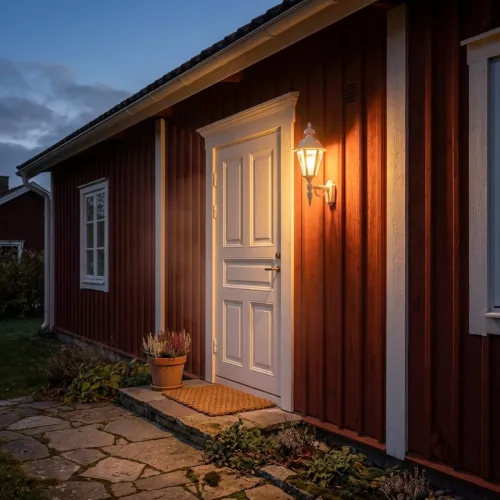 Pallas Vägglykta Upp E27 230-240V IP23 60,5cm Vit Konstsmide